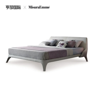 简约真皮床花瓣床卧室软床 进口NICE意式 正版 意大利MISURAEMME原装