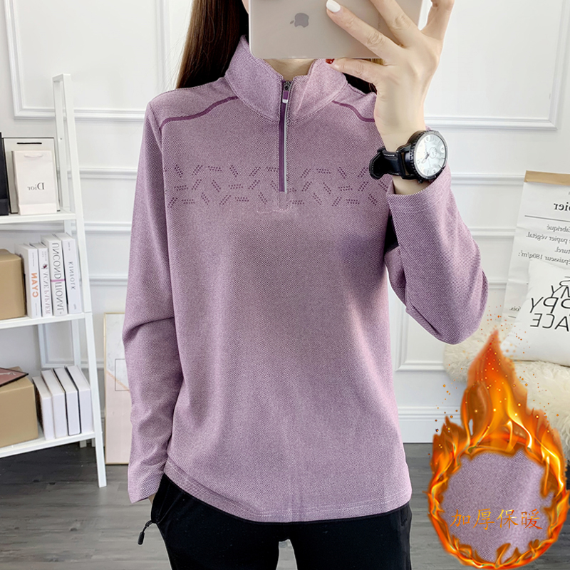 秋冬女德绒立领卫衣1010B