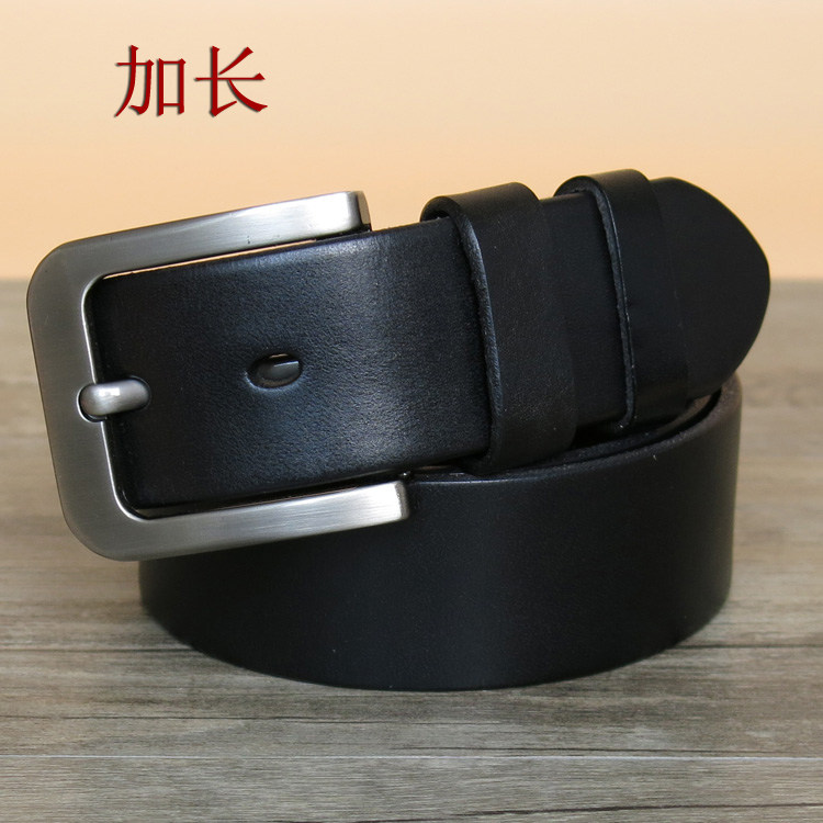 加长特长特价外贸原单男士真皮腰带 头层牛皮裤腰带纯牛皮皮带