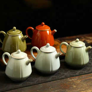 北溪堂手执壶单茶壶陶瓷家用功夫茶具中式创意方隅壶礼品定制LOGO