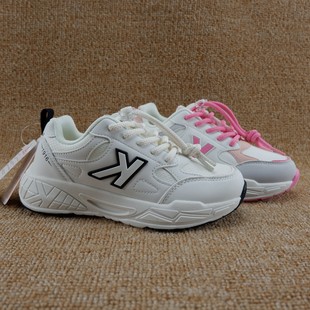 网面透气轻便防滑白色运动鞋 撤柜品牌童鞋 春秋季 38码 男女中童33