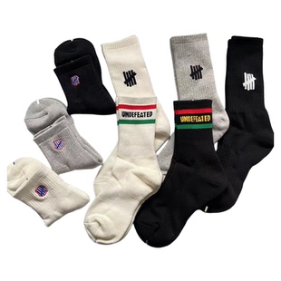 日系潮牌刺绣男女同款中高筒全毛全加厚舒适运动袜高筒袜