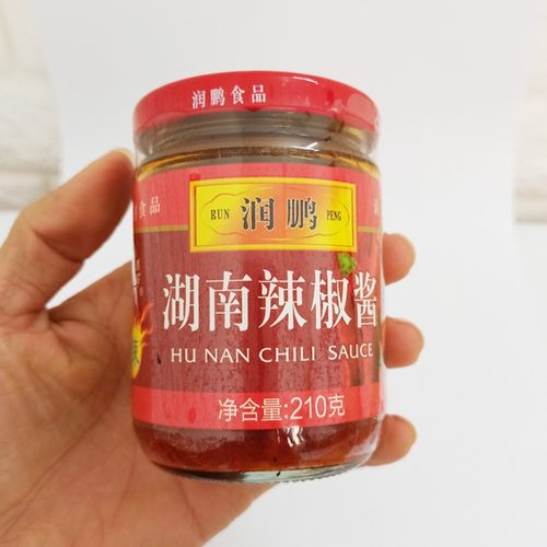 汕尾特产 海丰陆丰特产润鹏辣椒酱 饺子炒饭炒粉配料辣椒酱210g