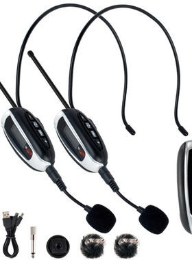 DEMINNA领夹麦克风相机麦克风头戴式麦克风UHF无线直播带货麦克风