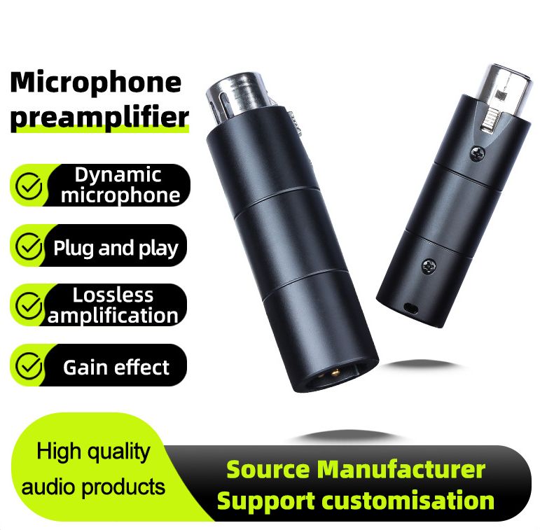 DEMINNA话筒放大器动圈麦克风前置放大器舞台演讲话放录音无损