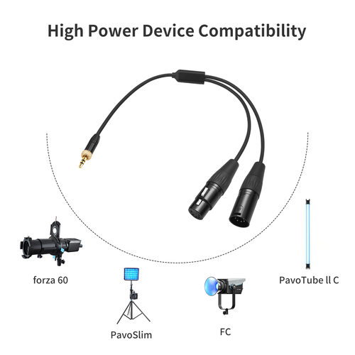 适用于Nanlite南光Forza FC PavoSlim PavoTube II C系列DMX线