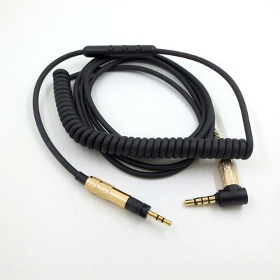 适用于森海木馒头大小乐动带音量调节耳机线HD4.30弹簧音频线材