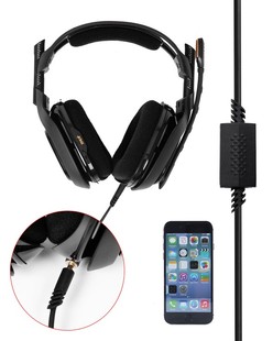 适用于罗技ASTRO A40游戏耳机Ps4连接线耳机音频线线2M长带麦 A10