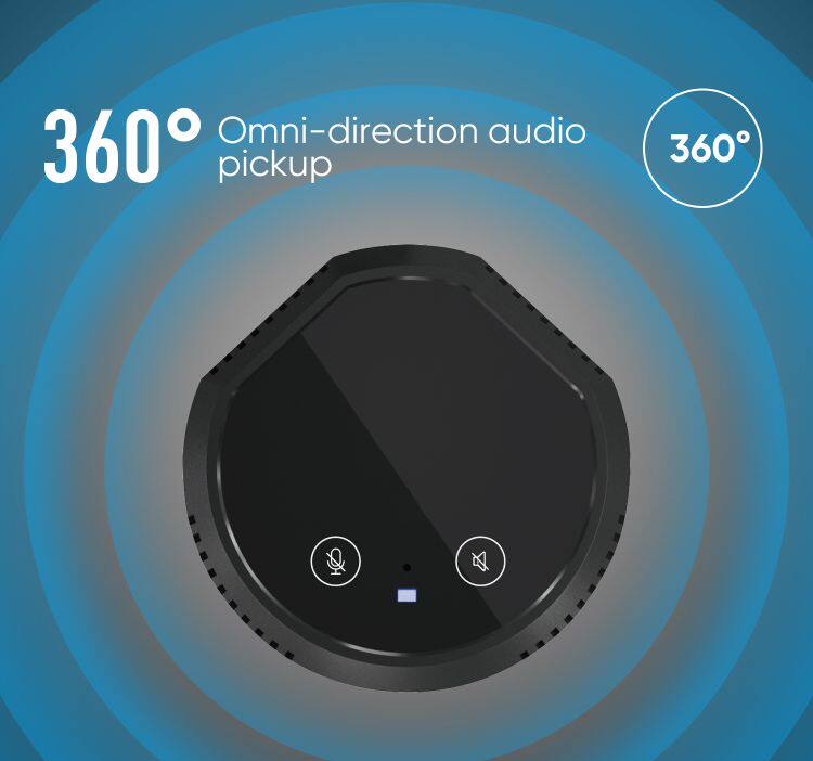 视频会议界面话筒全向麦克风录音内置喇叭USB电脑游戏笔记本