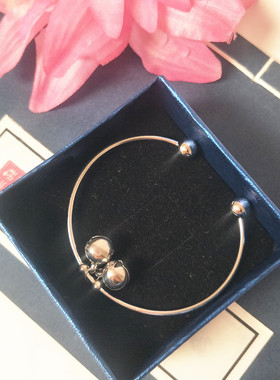 洗澡不掉色 银色蒜头手镯 钛钢铃铛手环镯子女手饰品学生闺蜜礼物