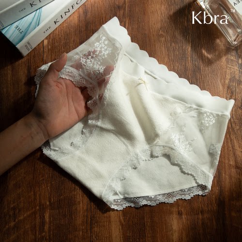 Kbra法式蕾丝加长档内裤2026新款