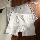 二合一 Kbra2条装 10A抗菌平角内裤 女夏季 无痕打底纯棉防走光安全裤