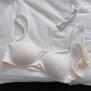 Kbra柔软显圆 小胸聚拢收副乳防下垂女士文胸罩 无痕内衣女夏薄款
