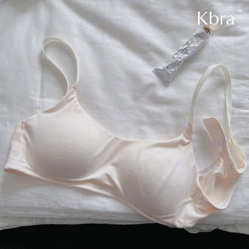 Kbra柔软显圆！无痕内衣女夏薄款小胸聚拢收副乳防下垂女士文胸罩