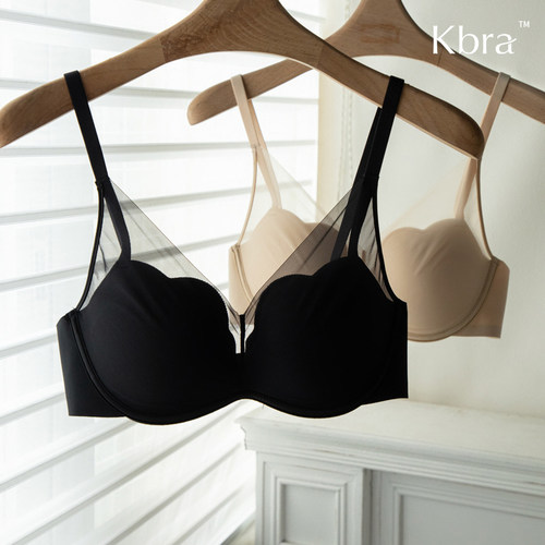 Kbra明星同款玫瑰杯无痕内衣女