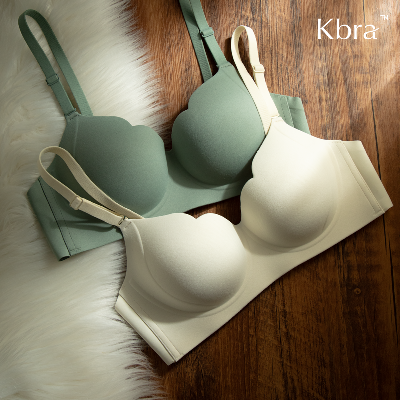 Kbra蜜桃显大波波内衣女加厚聚拢性感文胸舒适收副乳防下垂胸罩