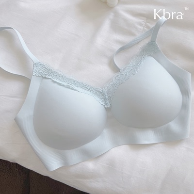 Kbra软呼呼蕾丝内衣女小胸聚拢