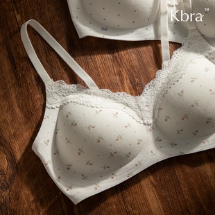 Kbra法式蕾丝内衣女2025新款爆款聚拢小胸收副乳防下垂无痕文胸罩
