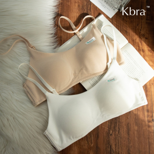 莫代尔一片式 无痕内衣女小胸聚拢上托防下垂无钢圈舒适透气文胸罩