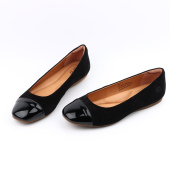 BORN美国足弓支撑舒适不累脚春夏单鞋 胎牛皮平底舒适真皮女鞋