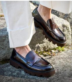 足弓支撑乐福鞋 BORN新款出美国时尚厚底轻底增高英伦休闲单鞋女