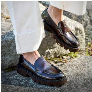 BORN足弓支撑轻厚鞋底乐福鞋