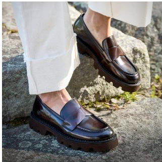 BORN足弓支撑轻厚鞋底乐福鞋