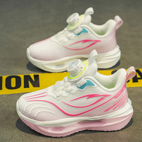 女童鞋子秋冬2025新款儿童网面透气运动鞋小白鞋中大童女孩跑步鞋