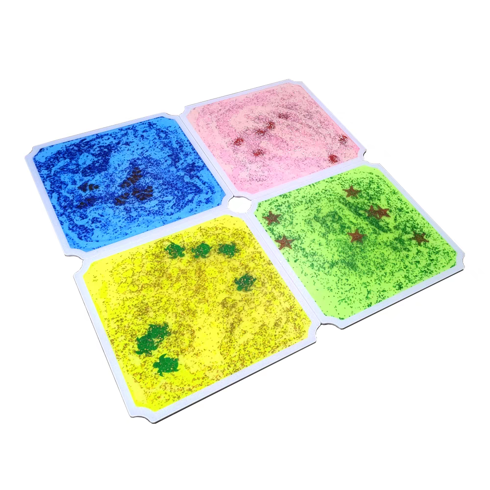 攀爬架适配40cm*40cm海底世界儿童色彩认知感官垫液体动物地垫