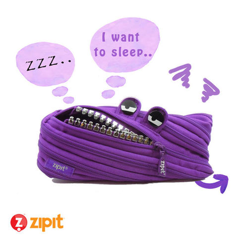 ZIPIT大牙怪兽文具袋变一根拉链