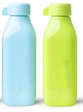 （海）500ml方形依可瓶 随手杯 蓝色/绿色 耐高温80°