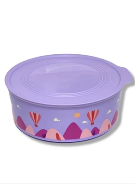 (海) K2圆形保鲜盒 1.5L 冷藏/干货/零食/紫色