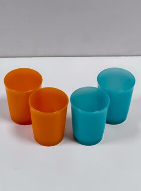 (海)60ml珠光无盖迷你小杯 橘色/蓝色