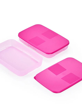 （海）650ml粉色冷冻保鲜盒耐低温冰箱收纳盒