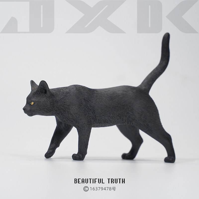 【JXK】田园猫小黑猫模型手办图片