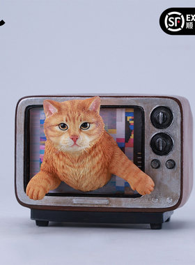 JXK频道猫手办猫咪礼物模型