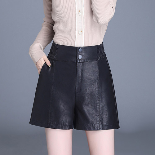 清仓真皮绵羊皮皮短裤