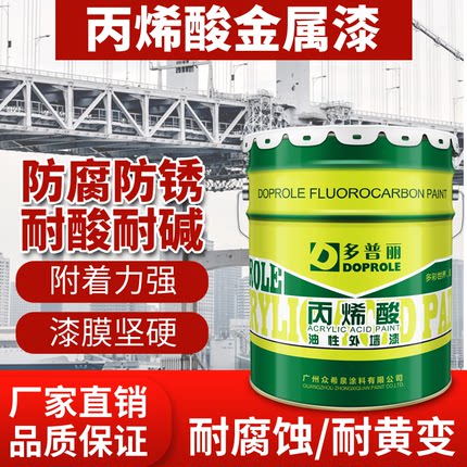 多普丽丙烯酸金属油漆户外钢铁防锈防腐漆防水防晒铁门栏杆窗户