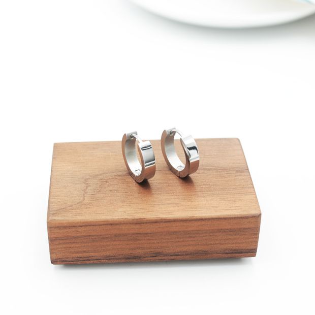 316l医用钢4mm大小款耳坠