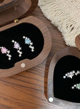 爆闪锆石星星flat耳廓钉钛钢小众百搭耳骨钉