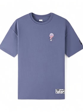 李宁LNG系列男子时尚潮流运动宽松舒适休闲圆领短袖T恤LHSS027