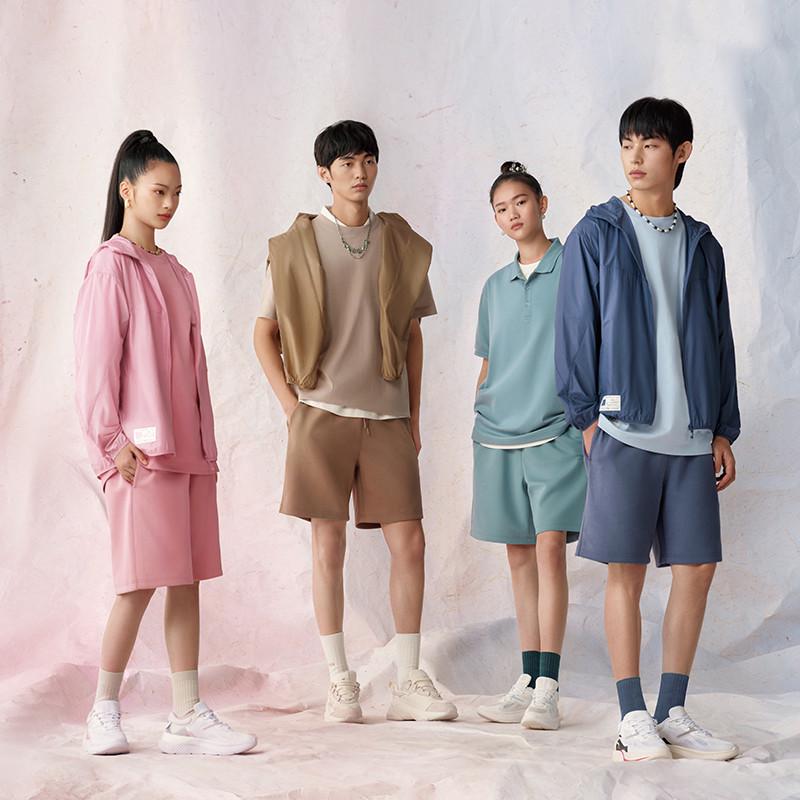 李宁时尚系列夏季中国色时尚休闲男子短卫裤潮流运动短裤 AKST079