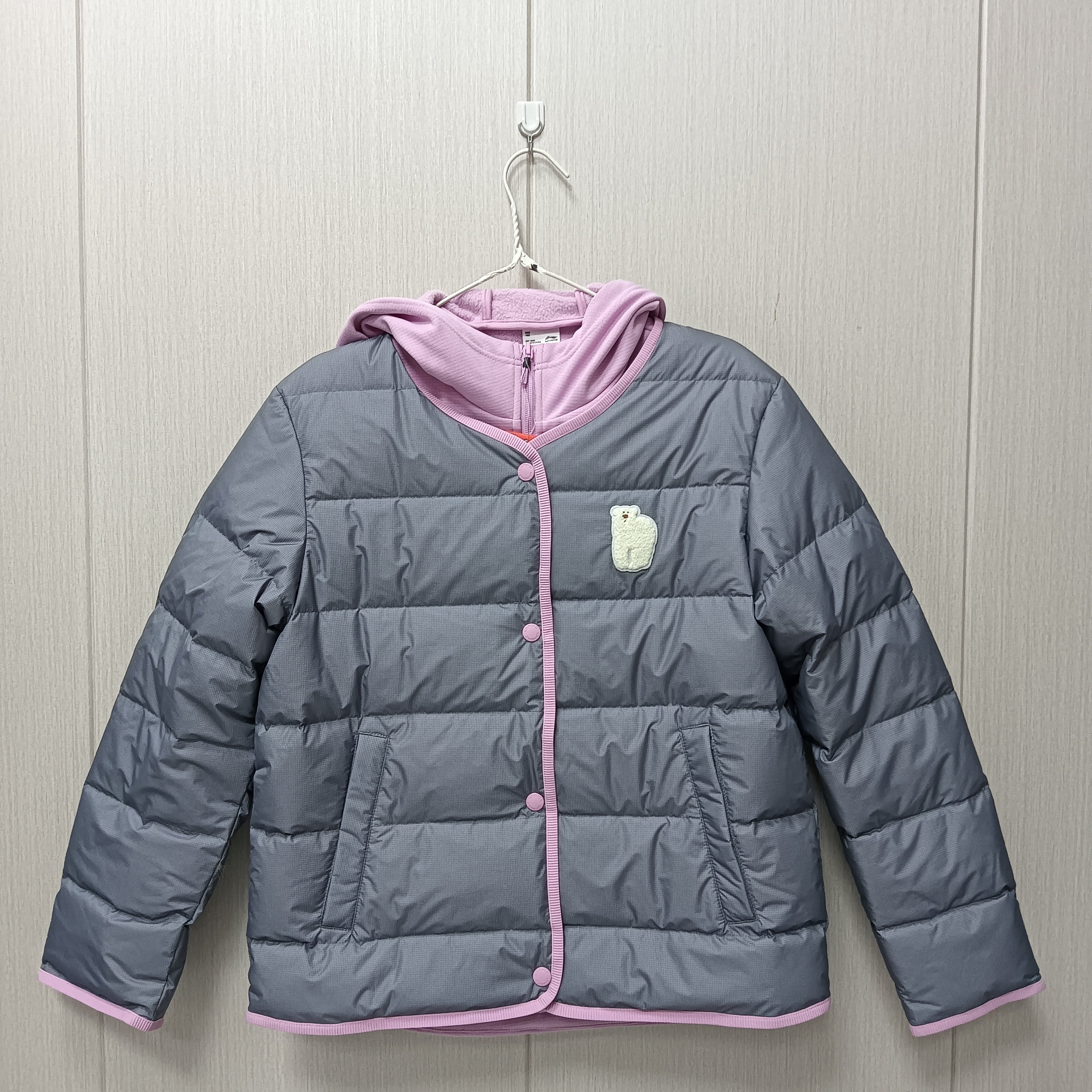 李宁风衣女童三合一羽绒服=摇粒绒内胆外套YWBU022,运动服/休闲服装,运动羽绒服,淘宝优惠券,粉丝福利购,淘宝优惠卷