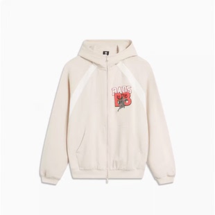 LI-NING/李宁卫衣男23秋季男子宽松开衫连帽卫衣外套AWDTC91