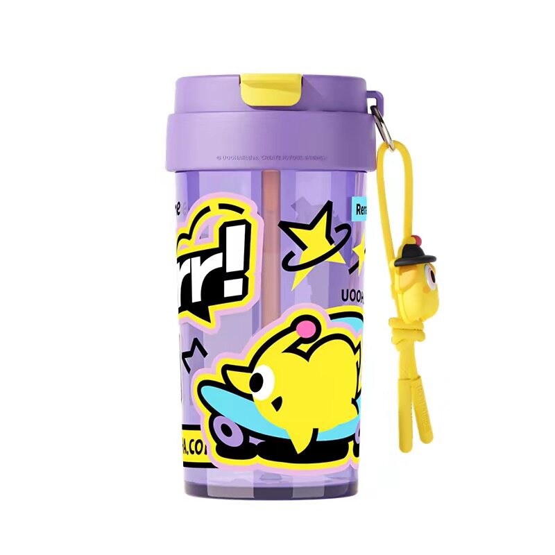 全新现货 uooha悠哈 高颜值便携咖啡杯 大容量吸管杯 500ml 包邮