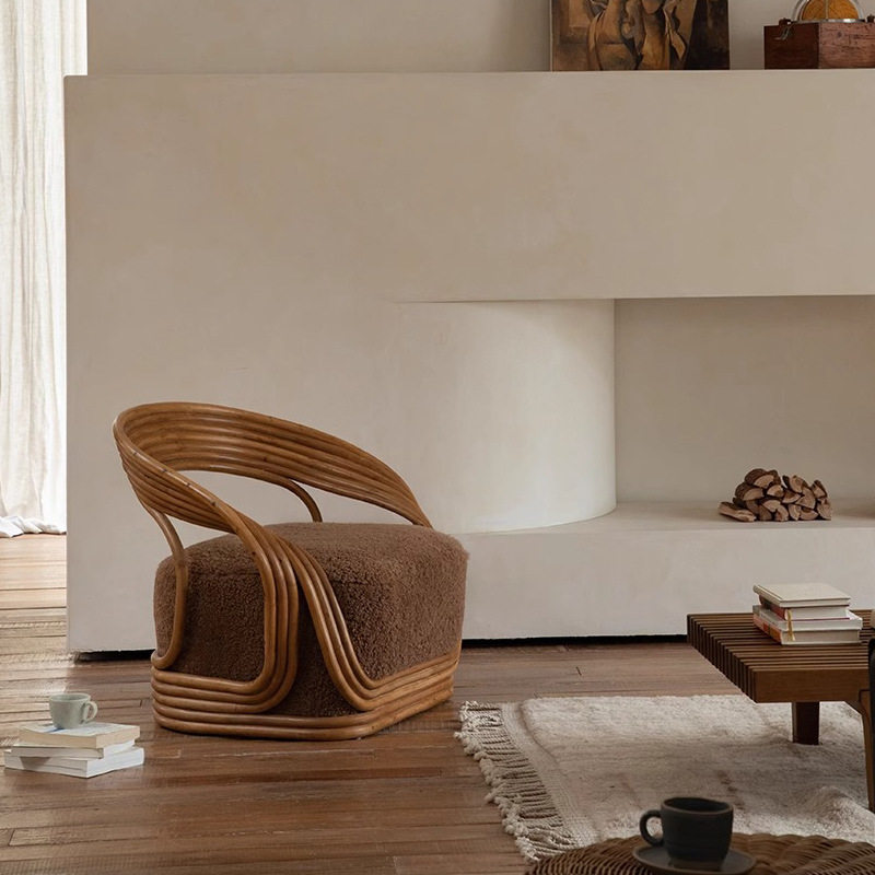 单人沙发椅藤椅植物真藤ins阳台躺椅靠背懒人真藤椅家用休闲北欧,住宅家具,沙发椅,淘宝优惠券,粉丝福利购,淘宝优惠卷