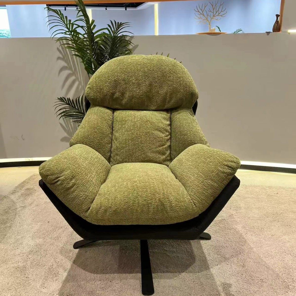 意式极简客厅沙发单椅布艺羽绒休闲懒人可旋转沙发椅实木无框沙发,住宅家具,沙发椅,淘宝优惠券,粉丝福利购,淘宝优惠卷