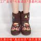 羊毛加厚真皮雪地短靴子女冬保暖羊皮毛一体棕色手绘图KL34SU5811
