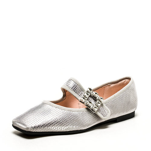 闪闪玛丽珍鞋子女春秋方头平跟