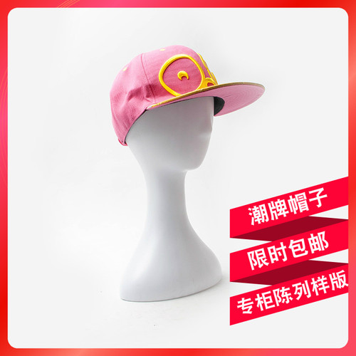 男女通用街舞蓝色黑色刺绣帽子